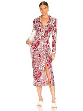L'Academie Mia Midi Dress